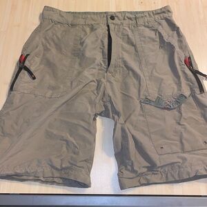 Ap Co Mens Cargo Pants 36x30 Brown Convertible Vintage Shorts Hike Casual Y2K